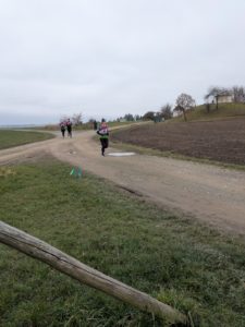 Samantha auf der Strecke vom Crosslauf Triebes